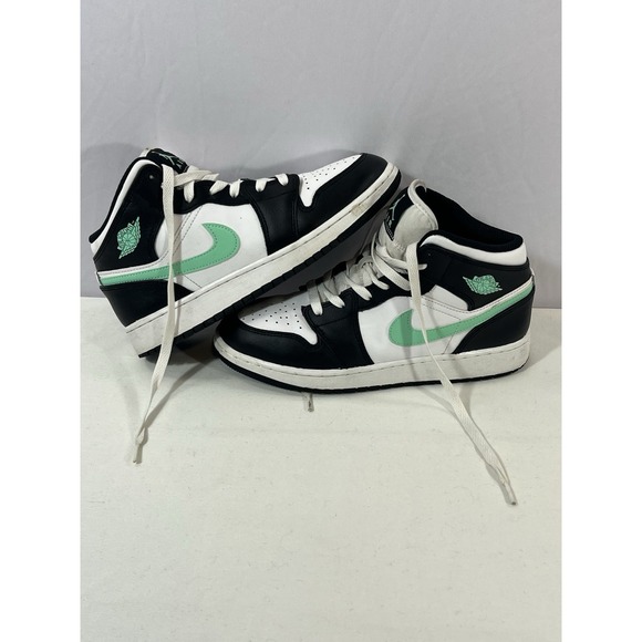 Nike Air Jordan 1 Mid White Green Glow Black DQ8423-103 Size‎ 6 main image 9